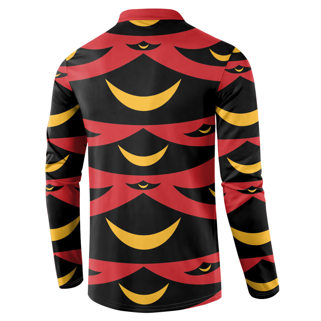 Hawaii Ahu Ula Inspired Button Sweatshirt Red Version LT05 - Polynesian Pride
