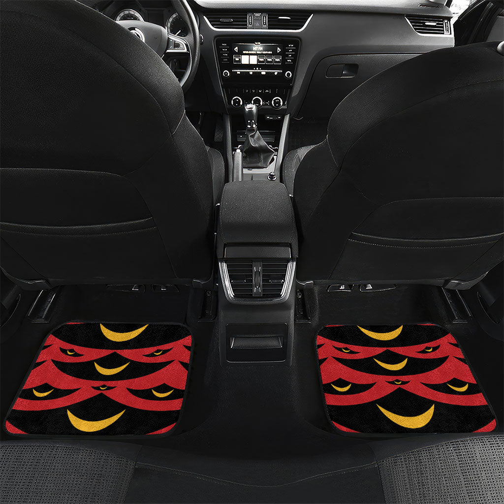 Hawaii Ahu Ula Inspired Car Mats Red Version LT05 Set 2pcs - Back Red - Polynesian Pride