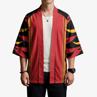 Hawaii Ahu Ula Inspired Kimono Red Version LT05 - Polynesian Pride