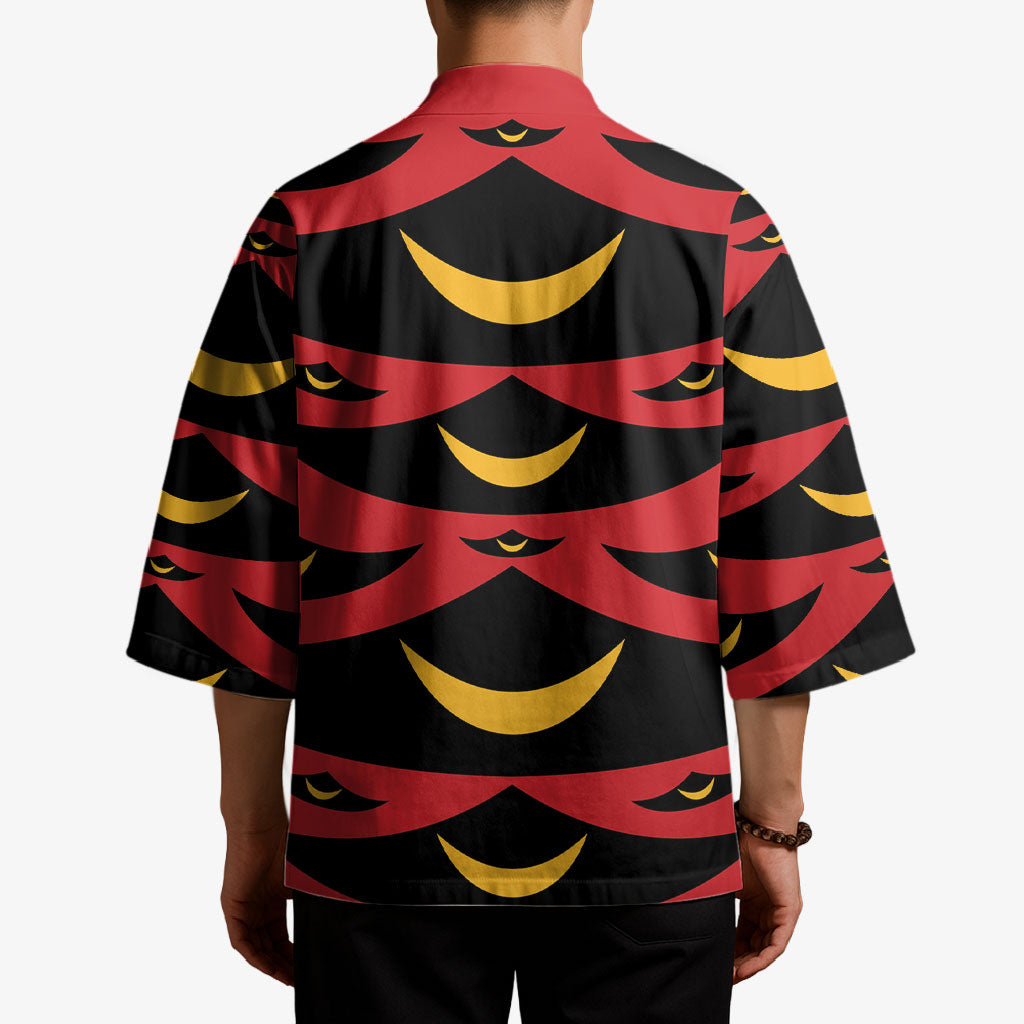 Hawaii Ahu Ula Inspired Kimono Red Version LT05 - Polynesian Pride