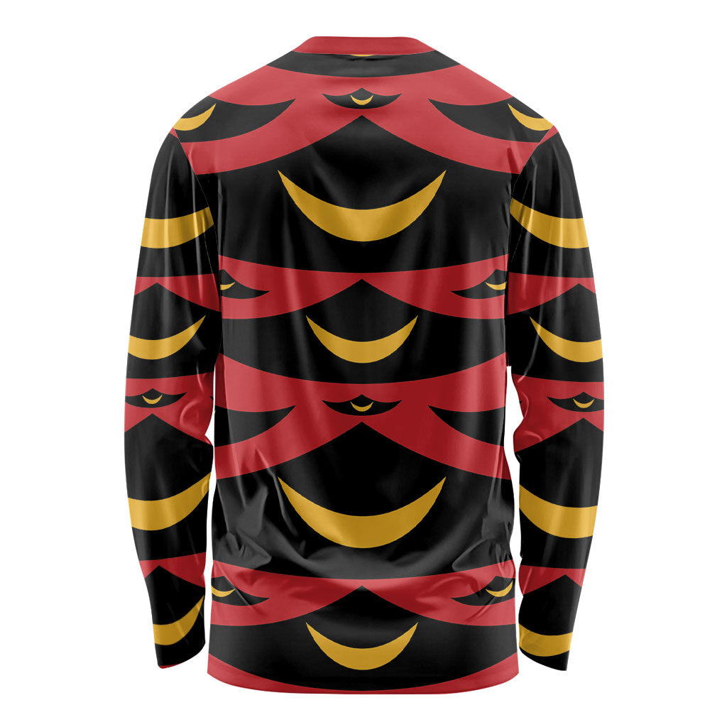 Hawaii Ahu Ula Inspired Long Sleeve Shirt Red Version LT05 - Polynesian Pride