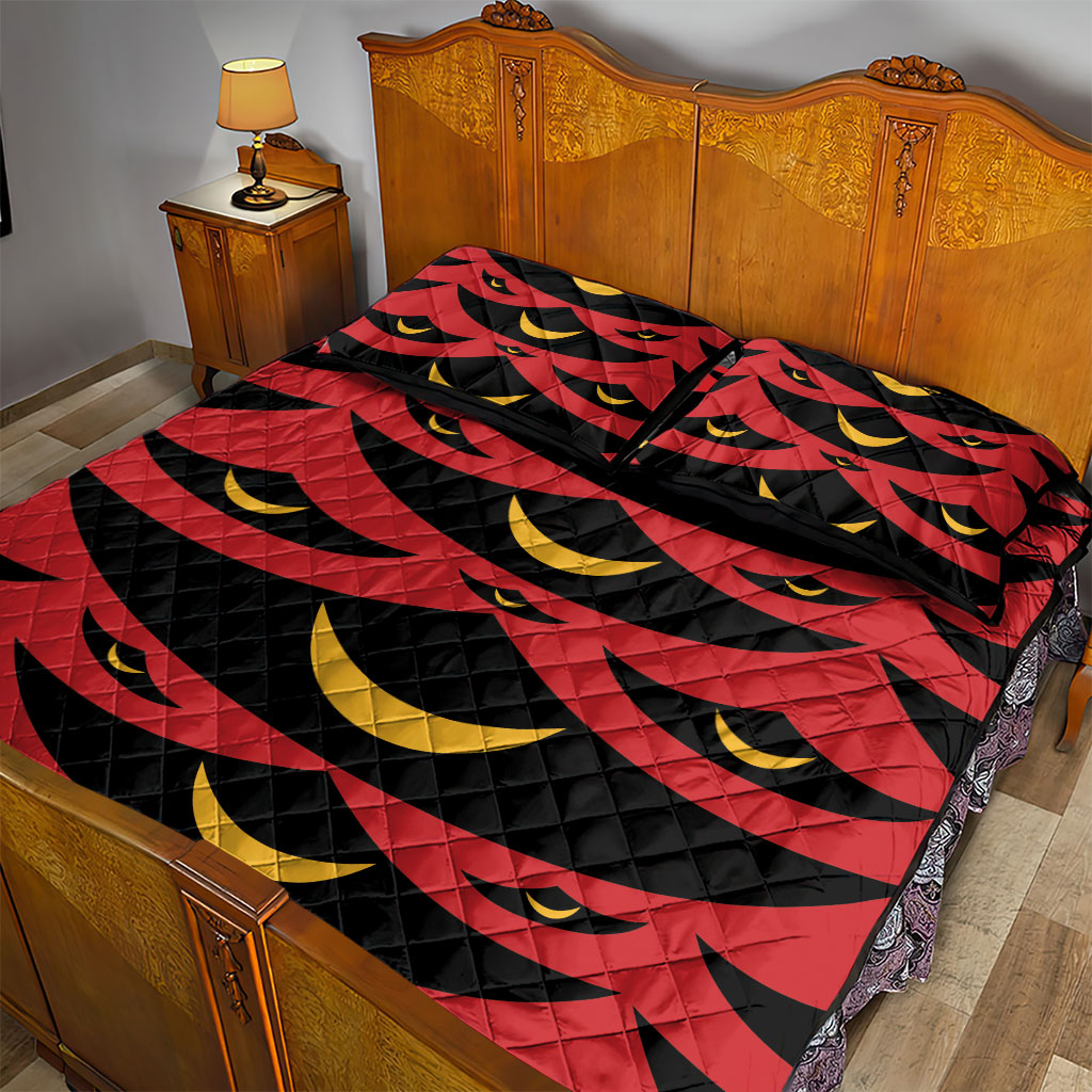 Hawaii Ahu Ula Inspired Quilt Bed Set Red Version LT05 - Polynesian Pride