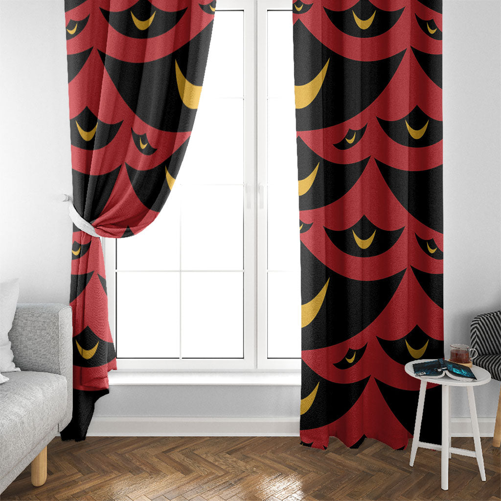 Hawaii Ahu Ula Inspired Window Curtain Red Version LT05 - Polynesian Pride