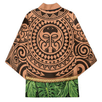 Hawaii Warrior Tattoo Inspired Kimono Tropical Leaf Skirt Costume LT05 - Polynesian Pride