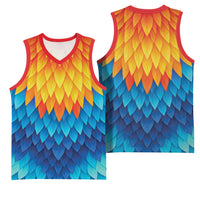 Polynesia Colorful Rooster Costume Basketball Jersey LT05 - Polynesian Pride