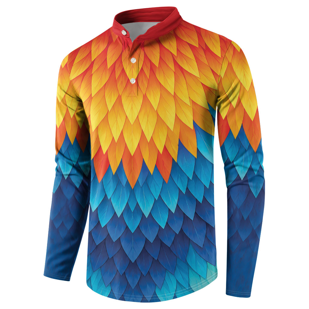 Polynesia Colorful Rooster Costume Button Sweatshirt LT05 - Polynesian Pride
