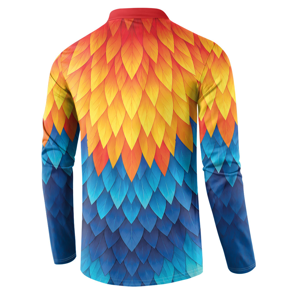 Polynesia Colorful Rooster Costume Button Sweatshirt LT05 - Polynesian Pride