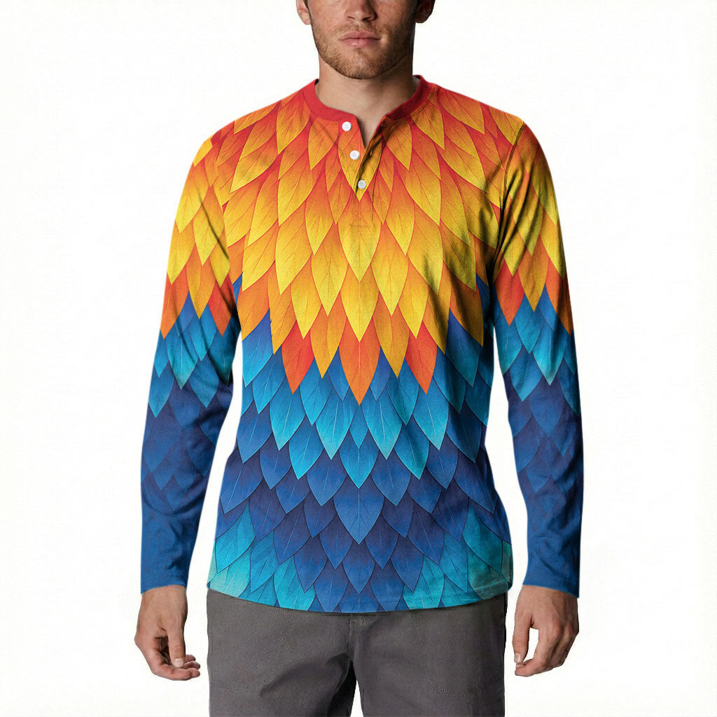 Polynesia Colorful Rooster Costume Button Sweatshirt LT05 - Polynesian Pride