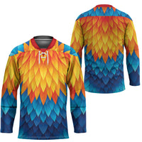 Polynesia Colorful Rooster Costume Hockey Jersey