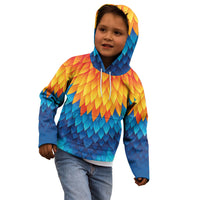 Polynesia Colorful Rooster Costume Kid Hoodie LT05 - Polynesian Pride