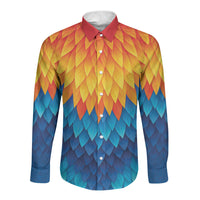 Polynesia Colorful Rooster Costume Long Sleeve Button Shirt LT05 Unisex Multicolor - Polynesian Pride