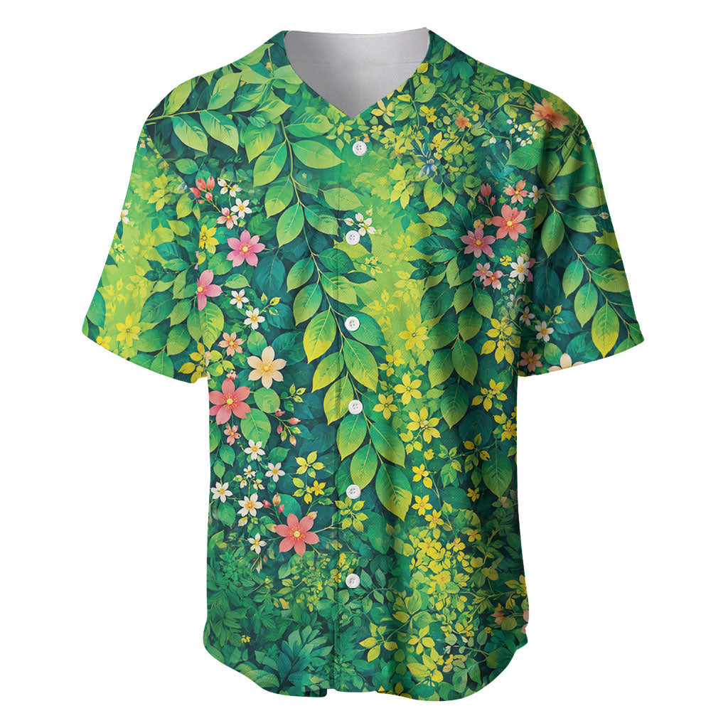 Polynesian Enchanted Mother Nature Costume Baseball Jersey LT05 Green - Polynesian Pride