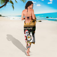 Custom Hawaii James Campbell High School Christmas Sarong Tropical Santa Claus LT05 - Polynesian Pride