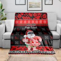 Custom Hawaii Kalani High School Christmas Blanket Tropical Santa Claus LT05 - Polynesian Pride