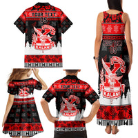 Custom Hawaii Kalani High School Christmas Family Matching Tank Maxi Dress and Hawaiian Shirt Tropical Santa Claus LT05 - Polynesian Pride