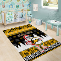 Custom Hawaii Nanakuli High and Intermediate School Christmas Area Rug Tropical Santa Claus LT05 - Polynesian Pride
