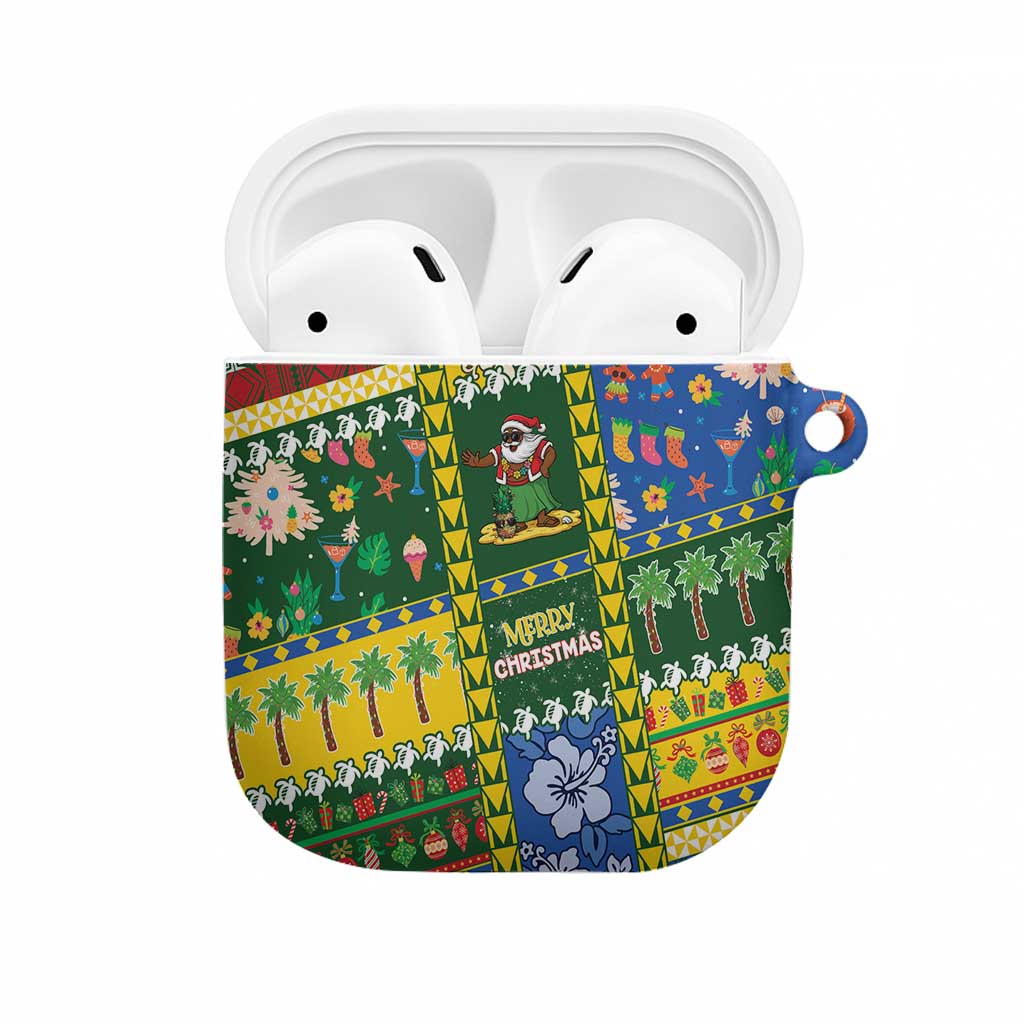 Solomon Islands Christmas AirPods Case Festive Beach Vibes - Polynesian Pride