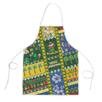 Solomon Islands Christmas Apron Festive Beach Vibes - Polynesian Pride