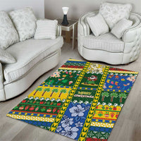 Solomon Islands Christmas Area Rug Festive Beach Vibes - Polynesian Pride
