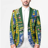 Solomon Islands Christmas Blazer Festive Beach Vibes - Polynesian Pride