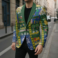 Solomon Islands Christmas Blazer Festive Beach Vibes - Polynesian Pride