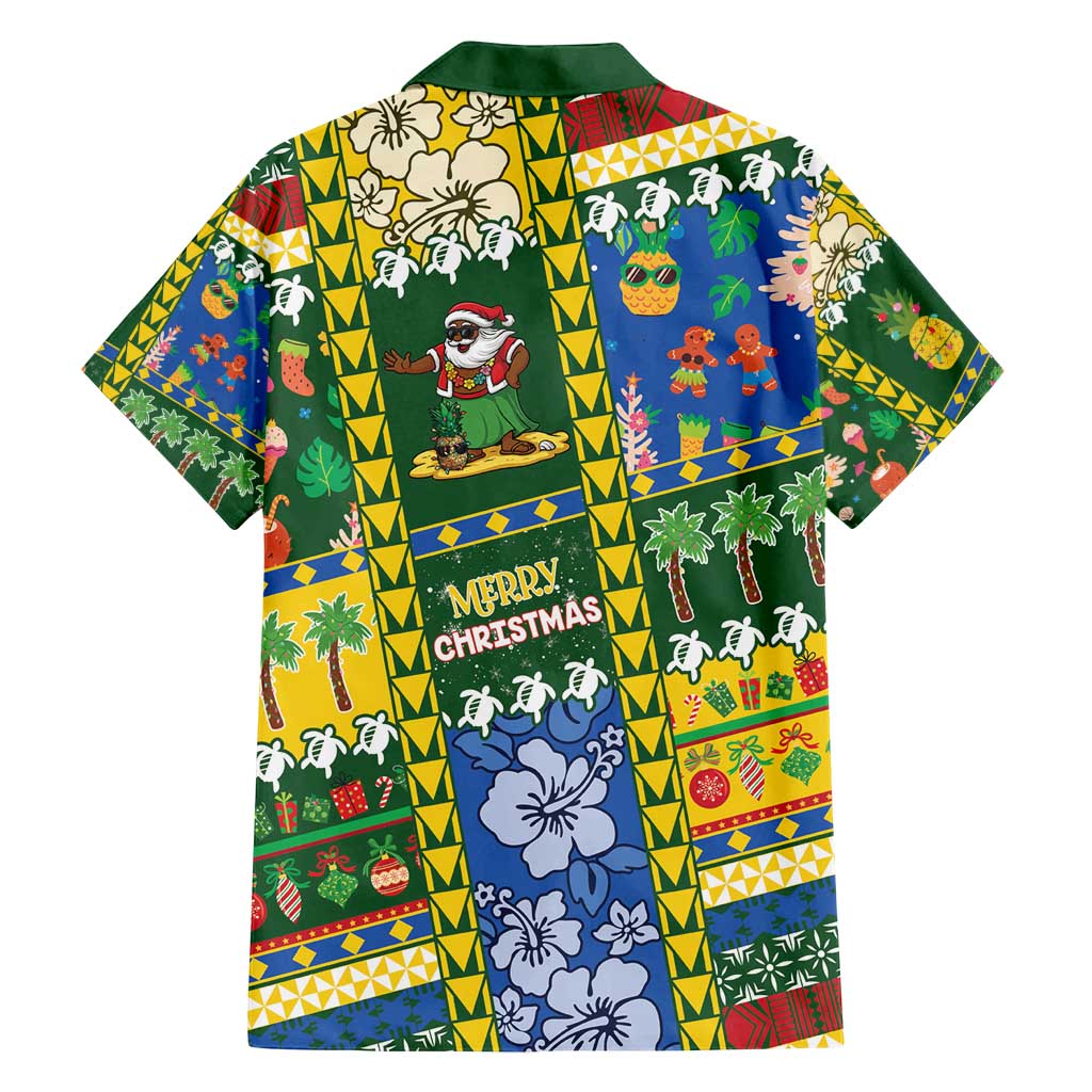 Solomon Islands Christmas Family Matching Summer Maxi Dress and Hawaiian Shirt Festive Beach Vibes - Polynesian Pride
