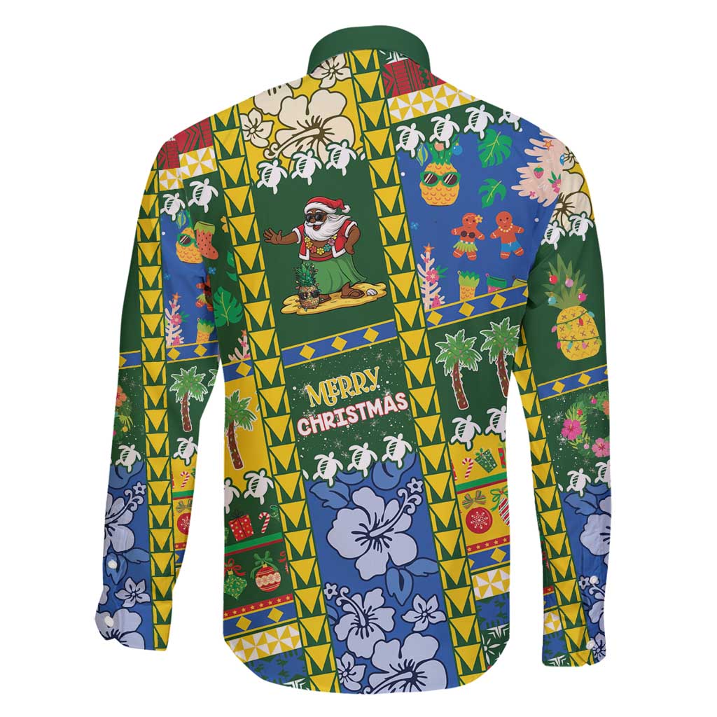 Solomon Islands Christmas Family Matching Summer Maxi Dress and Hawaiian Shirt Festive Beach Vibes - Polynesian Pride