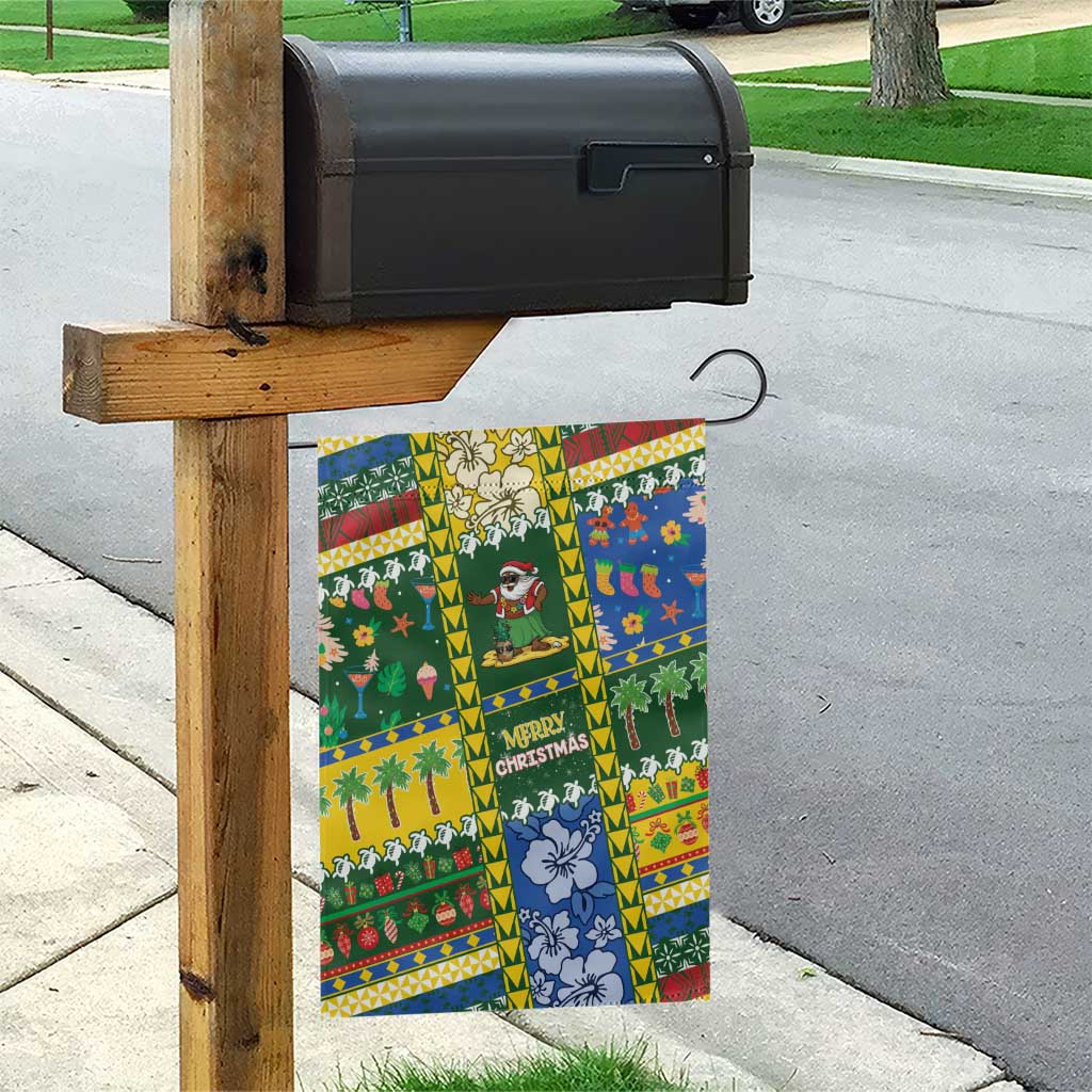 Solomon Islands Christmas Garden Flag Festive Beach Vibes - Polynesian Pride