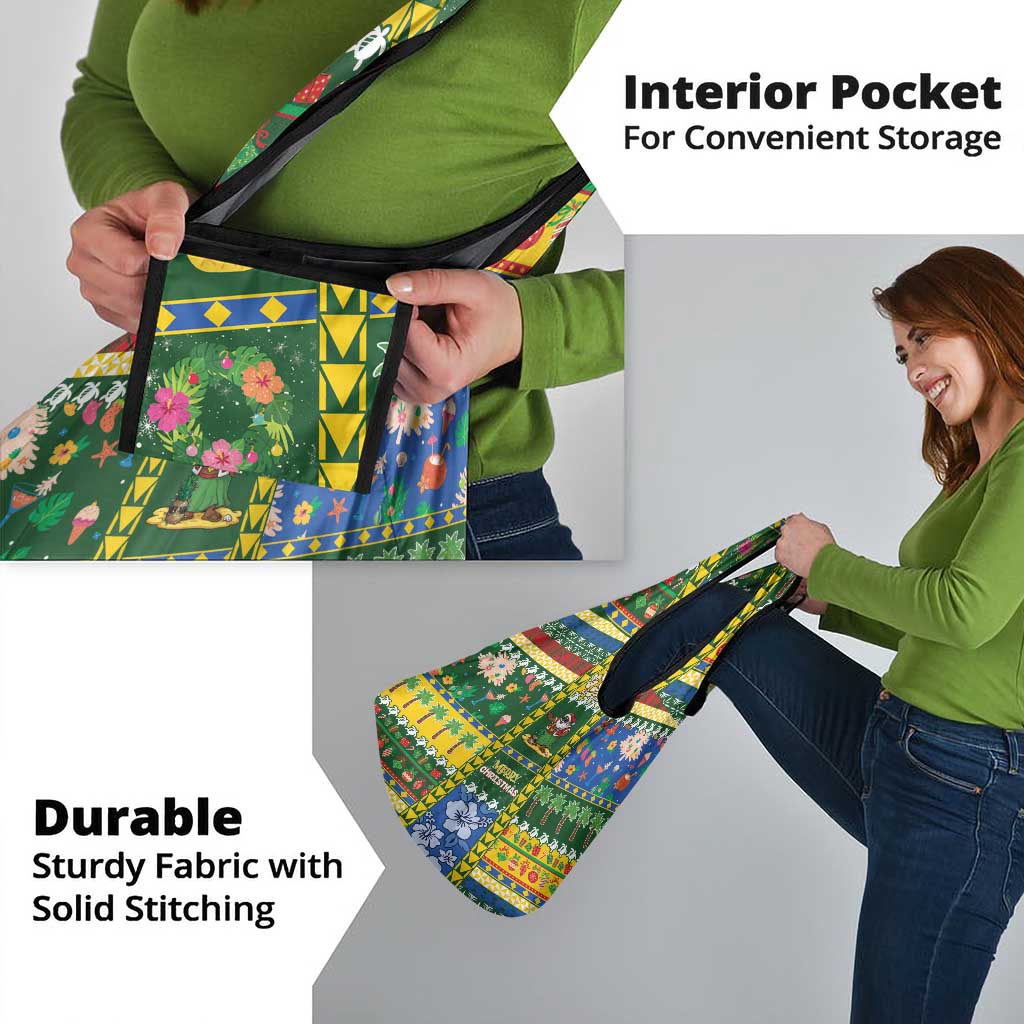 Solomon Islands Christmas Grocery Bag Festive Beach Vibes - Polynesian Pride