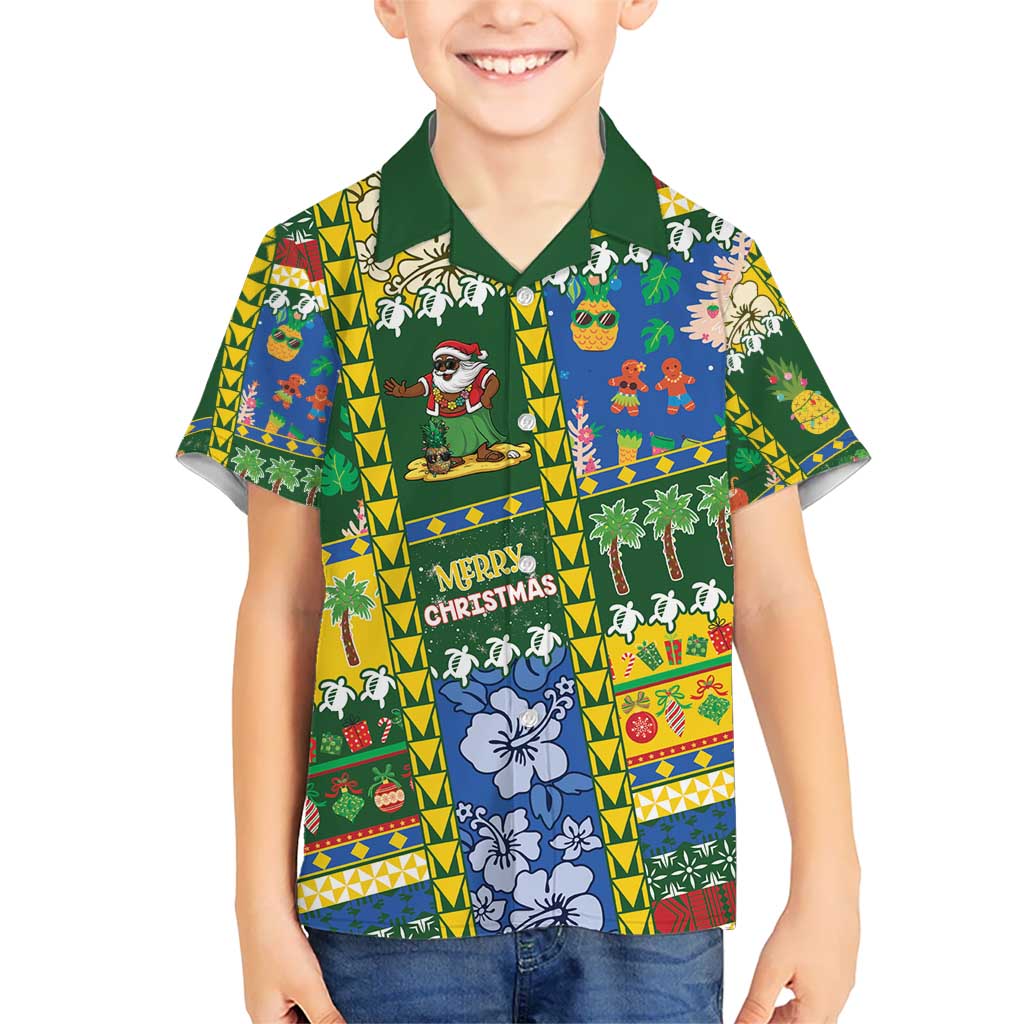 Solomon Islands Christmas Hawaiian Shirt Festive Beach Vibes - Polynesian Pride