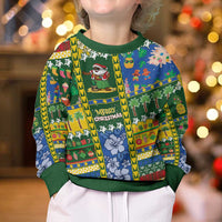 Solomon Islands Christmas Kid Ugly Christmas Sweater Festive Beach Vibes - Polynesian Pride