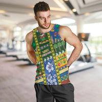 Solomon Islands Christmas Men Tank Top Festive Beach Vibes - Polynesian Pride