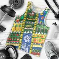 Solomon Islands Christmas Men Tank Top Festive Beach Vibes - Polynesian Pride