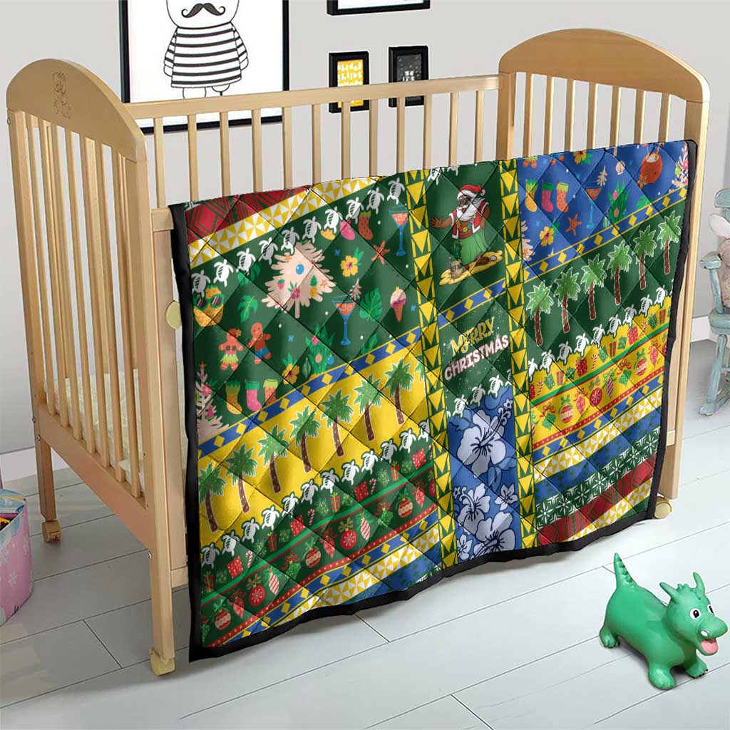 Solomon Islands Christmas Quilt Festive Beach Vibes - Polynesian Pride
