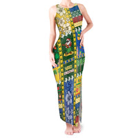 Solomon Islands Christmas Tank Maxi Dress Festive Beach Vibes - Polynesian Pride
