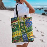 Solomon Islands Christmas Tote Bag Festive Beach Vibes - Polynesian Pride