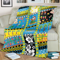 Tuvalu Christmas Blanket Festive Beach Vibes - Polynesian Pride