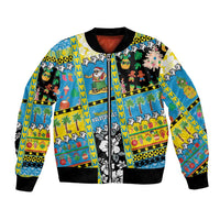 Tuvalu Christmas Bomber Jacket Festive Beach Vibes - Polynesian Pride