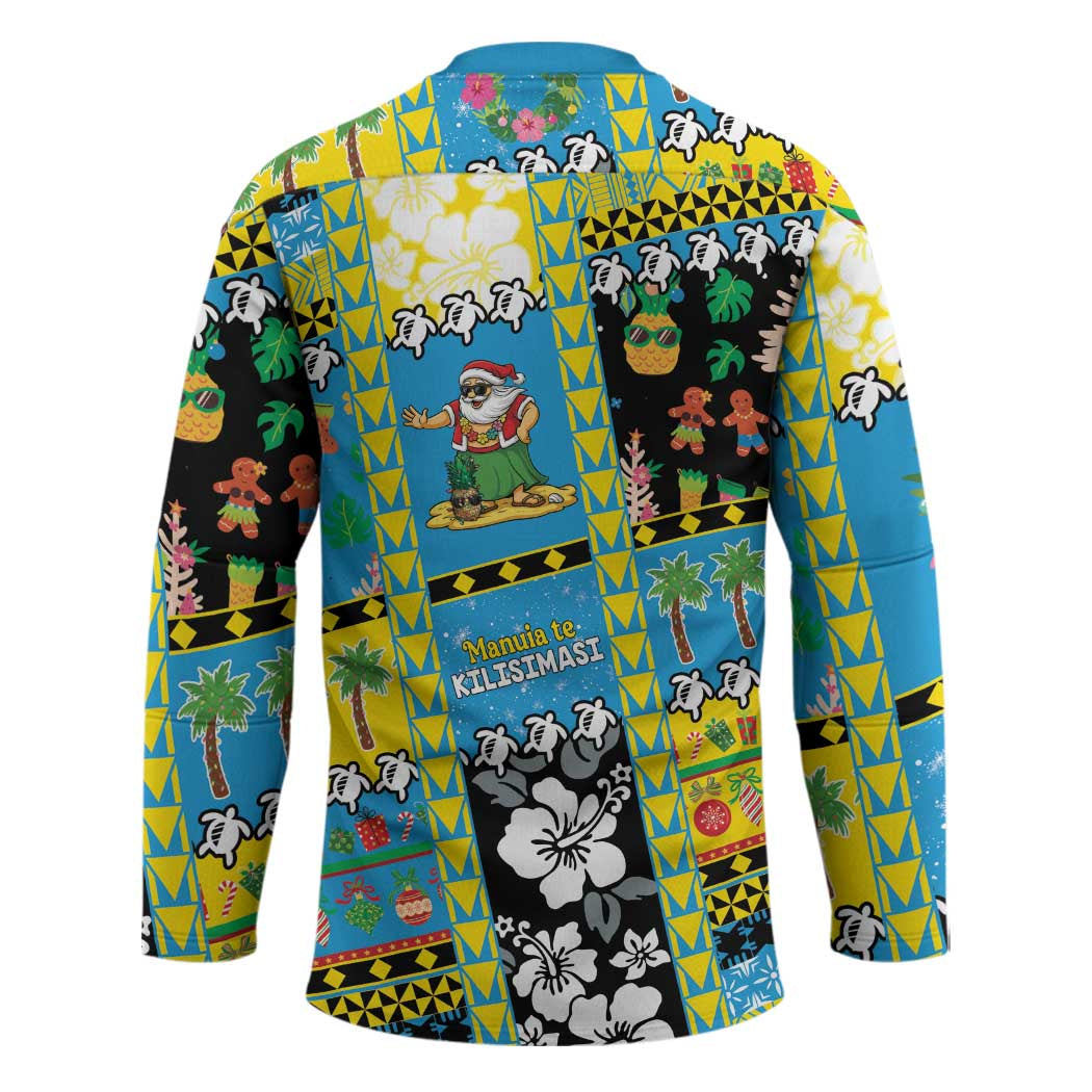 Tuvalu Christmas Hockey Jersey Festive Beach Vibes - Polynesian Pride