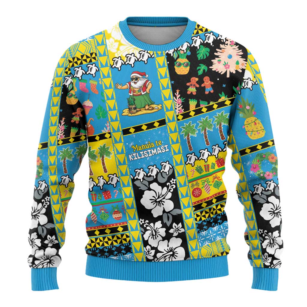 Tuvalu Christmas Ugly Christmas Sweater Festive Beach Vibes - Polynesian Pride