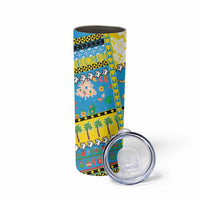Tuvalu Christmas Skinny Tumbler Festive Beach Vibes - Polynesian Pride