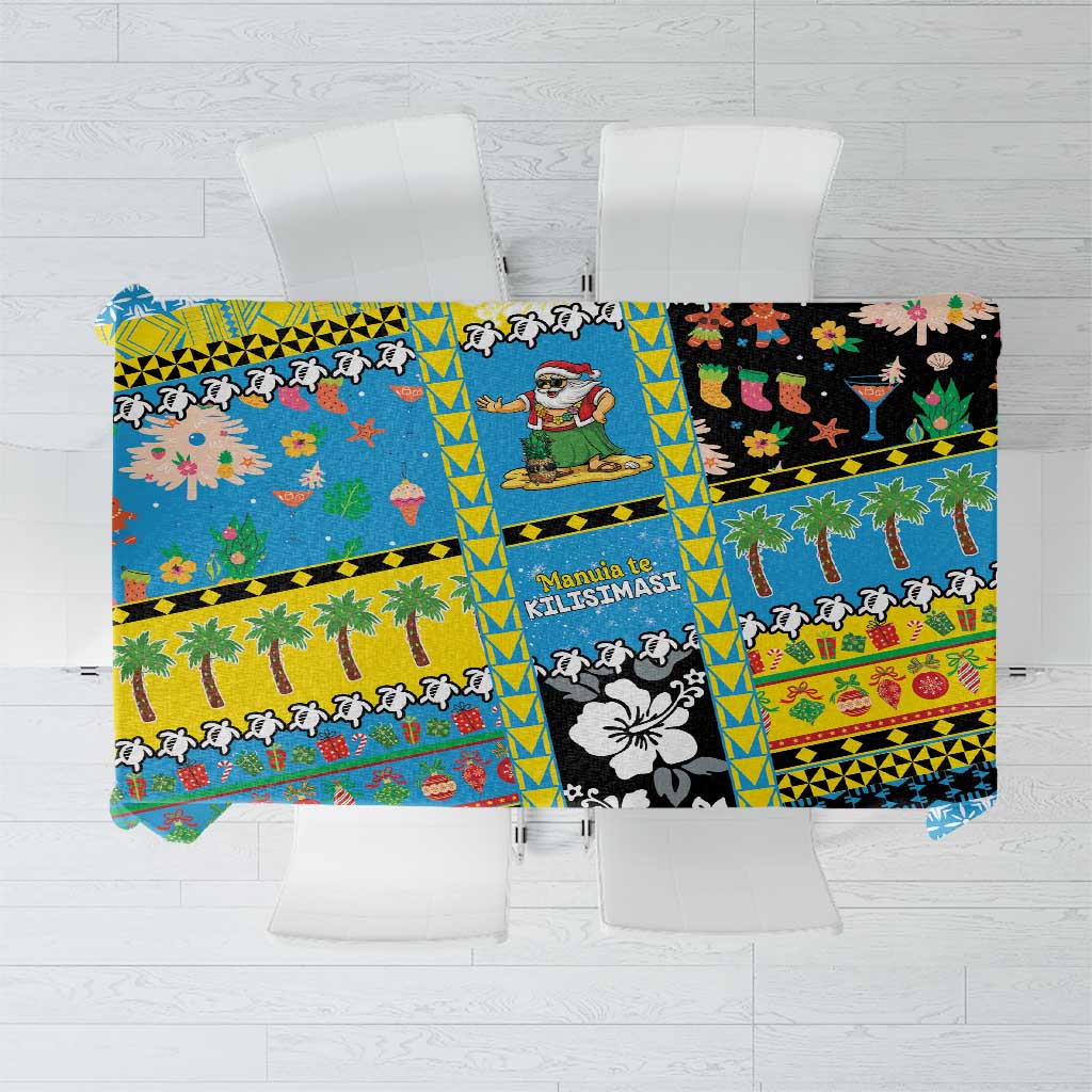 Tuvalu Christmas Tablecloth Festive Beach Vibes - Polynesian Pride