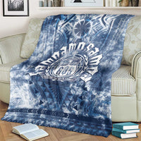 Samoa 685 Blanket Polynesian Pattern Tie Dye Style