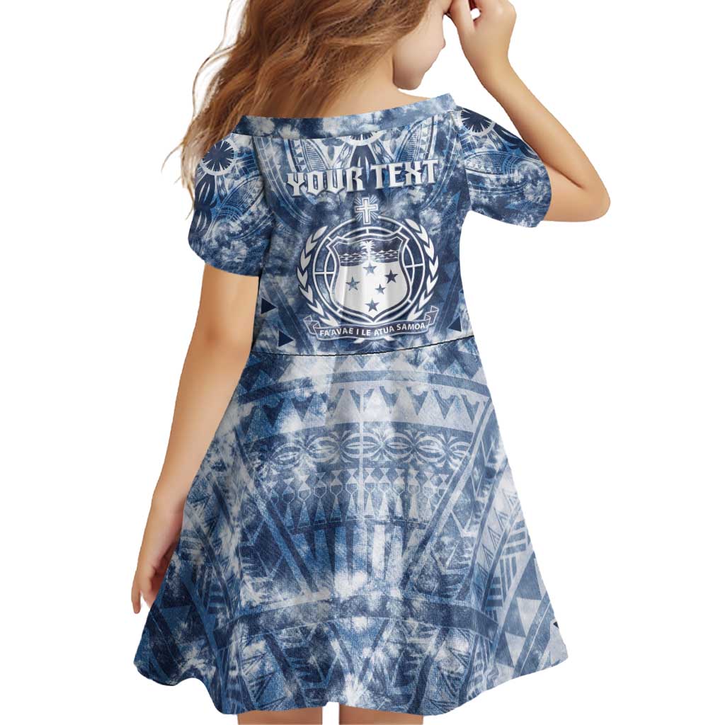 Samoa 685 Family Matching Off Shoulder Short Dress and Hawaiian Shirt Polynesian Pattern Tie Dye Style LT05 - Polynesian Pride