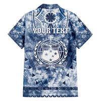 Samoa 685 Family Matching Off Shoulder Short Dress and Hawaiian Shirt Polynesian Pattern Tie Dye Style LT05 - Polynesian Pride