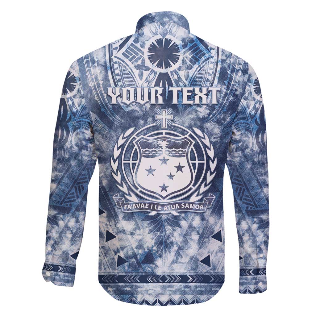 Samoa 685 Family Matching Tank Maxi Dress and Hawaiian Shirt Polynesian Pattern Tie Dye Style