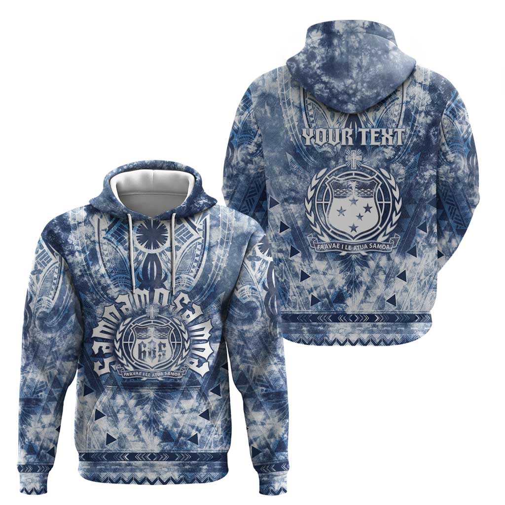 Samoa 685 Hoodie Polynesian Pattern Tie Dye Style