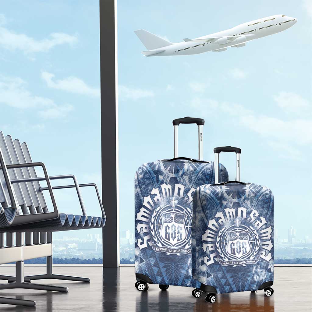 Samoa 685 Luggage Cover Polynesian Pattern Tie Dye Style