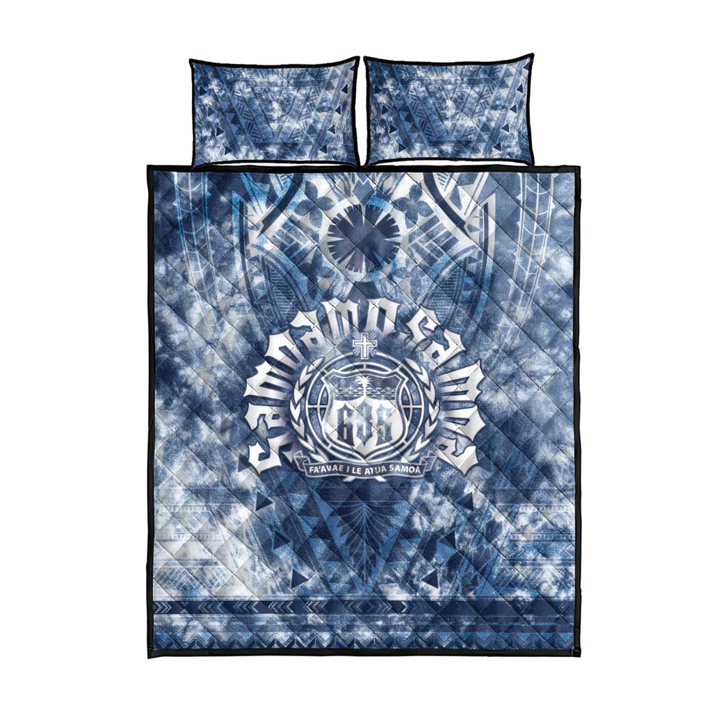 Samoa 685 Quilt Bed Set Polynesian Pattern Tie Dye Style