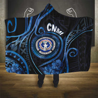 Northern Mariana Islands Hooded Blanket Ocean Floral Pattern LT05